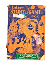 1928 Halloween Baker's Stunt & Game Book bogie dennison PARTY picture
