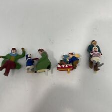 Mr Christmas Holiday Skaters Lot of 4 Replacement Non-SKATING Figures picture