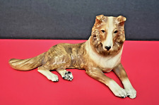 Vintage Mortens Studio Royal Design Large Reclining Sable Collie Dog Figurine picture