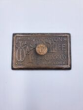 1860-1880s Cast Bronze Washington Life Insurance of New York. Paperweight  picture