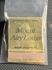 VINTAGE MATCHBOOK - MOUNT AIRY LODGE - MOUNT POCONO, PA - STRUCK picture