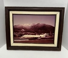 vintage alaska airlines photo framed 14”x18” picture