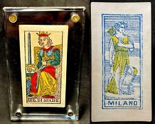 c1875 Queen of Spades Antique Tarot Cards Minor Arcana Historic Italy Single picture