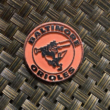 VINTAGE MLB BASEBALL BALTIMORE ORIOLES TEAM LOGO COLLECTIBLE RUBBER MAGNET picture