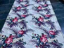 Hawaiian Cottage 1930s Hollywood Regency AUTHETIC Barkcloth Vintage Nubby Fabric picture