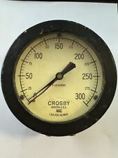 Rare Vintage Brass Crosby Differential Pressure Gauge AAG 5-3/8