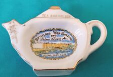 VINTAGE Movieland Wax Museum Palace Of Living Arts Ceramic Tea Bag Holder 1960s  picture