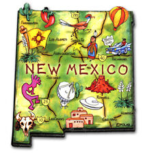 New Mexico Artwood State Magnet Souvenir by Classic Magnets picture