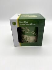 Brand New John Deere Green & White Raised Relief Diner Mug picture