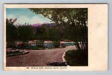 Cheyenne Canon CO- Colorado, Stratton Park, Antique, Vintage Souvenir Postcard picture