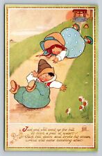 Jack & Jill Nursery Rhymes VINTAGE Postcard Raphael Tuck & Sons Oilette Unposted picture