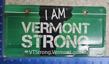 Vermont I AM VERMONT STRONG License Plate TAG VT Booster Hurricane Irene #54 picture