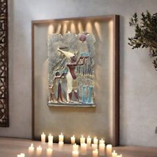 Akhenaten and the God Atun Offering Family Relief from Ancient Egyptian Antique picture