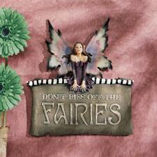 Edgy Gothic Fairy Wall Plaque: Don't Piss Off The Fairies Sweet With An Edge picture