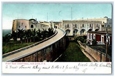 San Juan Puerto Rico Postcard Fort San Cristobal c1905 Posted Antique picture
