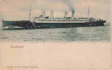 SS Cuxhaven Cargo Ship Sold Renamed Torero Sunk in WW1 Undivided Back Postcard picture