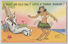 Postcard Comic Artist Signed Eric Ericson Sailor & Dancing Girl Vintage picture