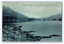 c1910 Looking North Through The Narrows Lake George New York NY Postcard picture