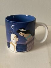 1990 Vintage Aladdin Mug With Jasmine and Genie The Disney Store Collector. NIB picture