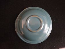 Vintage Canister Lid Weighted Metal Blue  Rustic 4.5” diameter picture