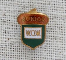 Vintage Woodmen of the World Lapel Pin Organization Junior Acorn Enamel picture