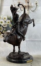 RODEO by Frederic Remington Bull Rider Cowboy Bronze Statue Sculpture Western picture