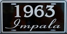 1963 63 IMPALA LICENSE PLATE 327 409 CONVERTIBLE CHEVY CHEVROLET SS SUPER SPORT picture