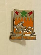US Military 307th Signal Battalion Insignia Pin - Optime Merenti picture