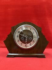 Vintage 1962 Enfield Striking Wood Mantel Clock Made In England Working W/o Key picture