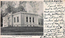 The Library, Southington, Connecticut, 1905 Postcard, Used picture