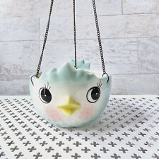 HTF Holt Howard 1958 Blue Bird Hanging Planter Candle Holder With Chain RARE picture
