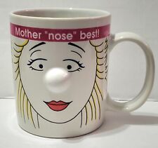 Vintage Mugz By Ganz “Mother ‘Nose’ Best” Coffee Cup Mug with 3D Nose Ceramic  picture