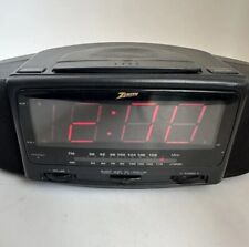 Vintage Zenith Dual Alarm Clock Radio AM FM Corded Battery Backup Model Z207B picture