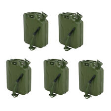 5PCS Jerry Can Gasoline Oil Army Can Backup 5 Gallon 20L Metal Steel Tank picture