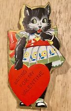 Vintage Humorous Valentine's Card ~ ca 1930s ~ Kitty theme picture
