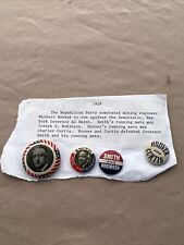 1928 Alfred Smith for President Campaign Pin Button Lot Of 4 picture