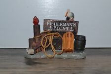 LEMAX CHRISTMAS VILLAGE BY THE SEA FISHERMAN'S POINT SIGN ACCESSORY picture