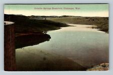 Cheyenne WY-Wyoming, Scenic Granite Springs Reservoir Vintage Souvenir Postcard picture