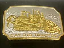 Caterpillar Belt Buckle 1982/D 10 Tractor gold and silver rare picture