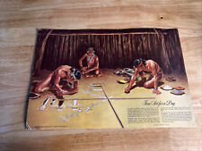 VINTAGE 1955 NATIVE AMERICAN THEMED PROMO POSTERS BY PONTIAC MOTORS picture