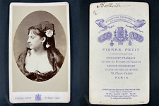 Pierre Petit, Paris, Madame Belleville, Vintage Comedian CDV Albumen Print C picture