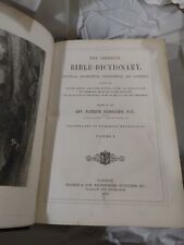 Antique 1872 Bible Dictionary volume 1 picture