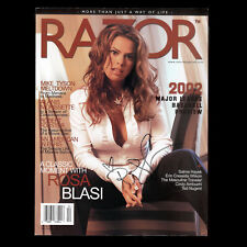 Rosa Blasi Autograph | Signed RAZOR Magazine | April 2002 | Near Mint picture