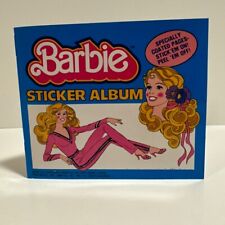 Vintage Barbie Sticker Album With Puffy Stickers 1984 17 Stickers picture