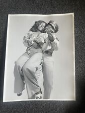 vintage 1970s large format photo Black Cop abducting Woman movie film still? picture