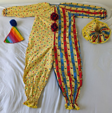 Vintage Clown Costume Colorful Circus Parties Halloween Handmade Adult Small picture