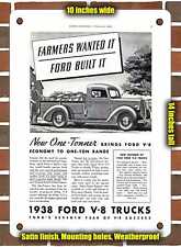 METAL SIGN - 1938 One Tonner Pickup - 10x14 Inches picture
