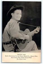 c1910's Smilin Sam Radio Entertainer Palmer Match Co. Akron Ohio Postcard picture
