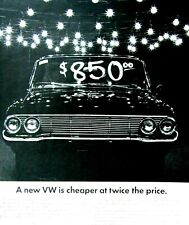 1965 Volkswagen Bug 1961 Chevrolet Vintage Original Print Ad-8.5 x 11
