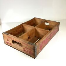 Vintage CdA Pepsi Cola Wooden Soda Pop Crate Wood Box Rustic Coeur d’Alene Idaho picture